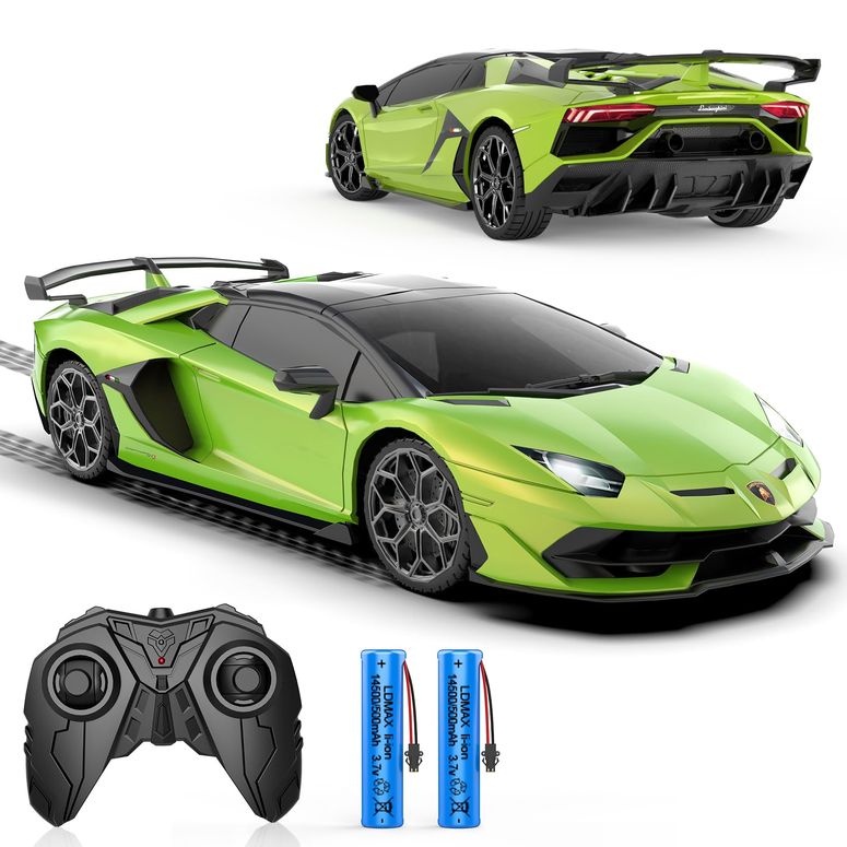 遠隔操作 鉄道車両 差し上げ物 RC 遊び道具 車 AEROQUEST Remote Control Car for Lamborghini, Officially Licensed 1:16 Scale Lambo Hobby Rc Cars with Headlight, 2.4GHz Race Car Toys for Boy Girl 4-12 Years Old, 12Km/h, Birthday Gift 【並行輸入品】
