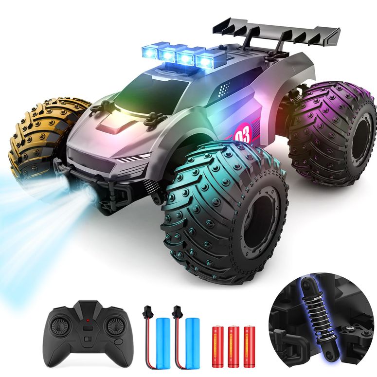 遠隔操作 鉄道車両 差し上げ物 RC 手あそび 車 EpochAir Remote Control Car - 20粁/h 1:18 High Speed RC Cars Offroad with RBC \u0026Headlights \u0026Headlamps, 2.4GHz Toy Car Gift for 3 4 5 6 7 8 9 10-12 Year Old Boys Girls Kids 【並行輸入品】