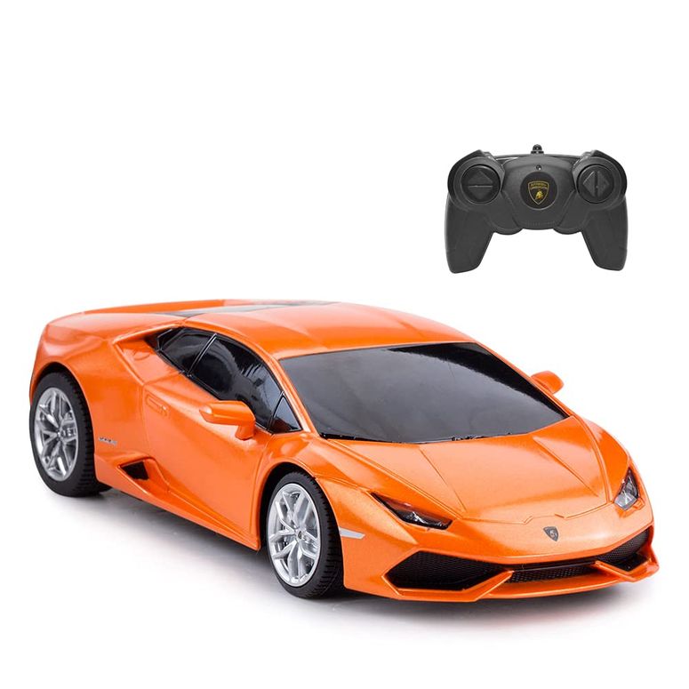 遠隔操作 鉄道車両 差し上げ物 RC 手あそび 車 RASTAR Remote Control Car | 1:24 RC Lamborghini HURAC?N LP610-4 Toy Car Model Vehicle, Orange 【並行輸入品】