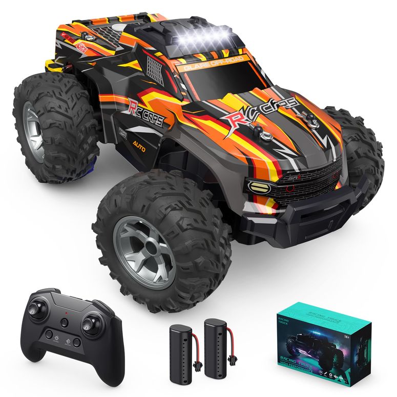 リモコン カー ギフト RC おもちゃ 車 Remote Control Car for Boys, 1:16 Scale All Terrain RC Cars,High Speed 25Km/h Fast Car with Colorful Led Light and Spray, 2x1300mAh Rechargeable Battery RC Truck, Toy Car Gift for Teen Boys Girl 【並行輸入品】｜MJ-MARKET