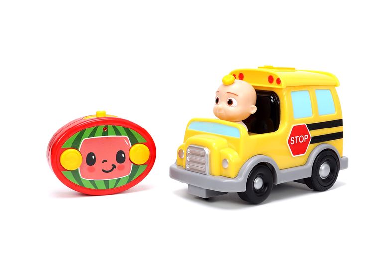 遠隔操作 鉄道車両 差し上げ物 RC 遊び道具 車 Jada Toys Cocomelon 7.5\" School Bus RC Remote Control Car, Toys for Kids 【並行輸入品】"