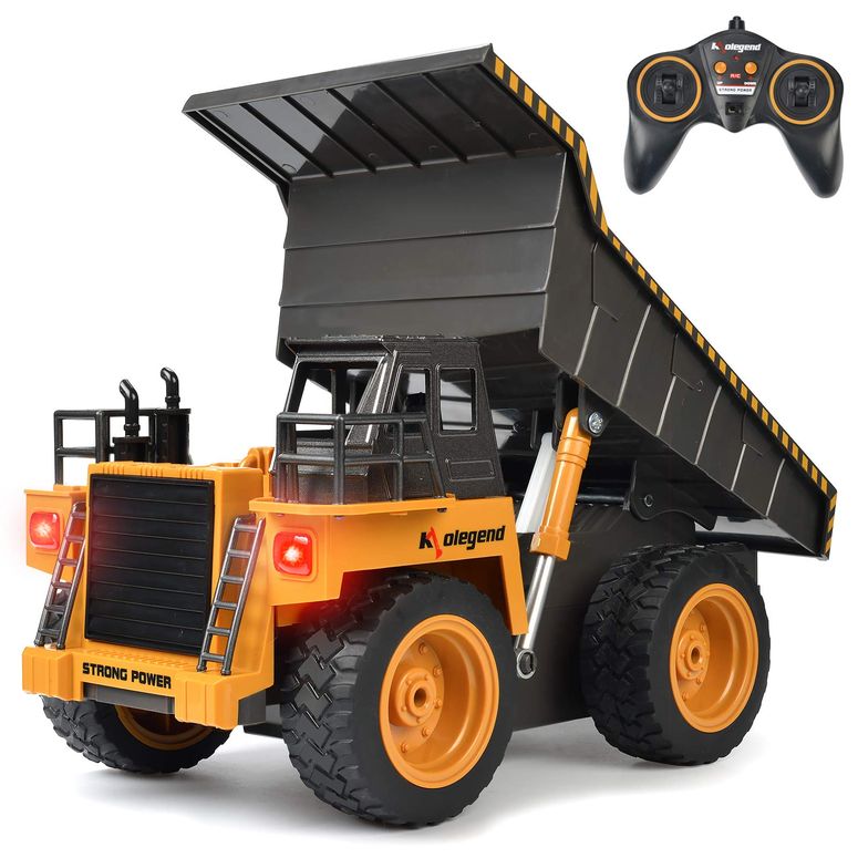 遠隔操作 鉄道車両 差し上げ物 RC 手あそび 車 kolegend Remote Control Dump Truck RC Truck Construction Vehicle Truck Toys with Rechargeable Battery for Toddlers Kids Boys and Girls 【並行輸入品】