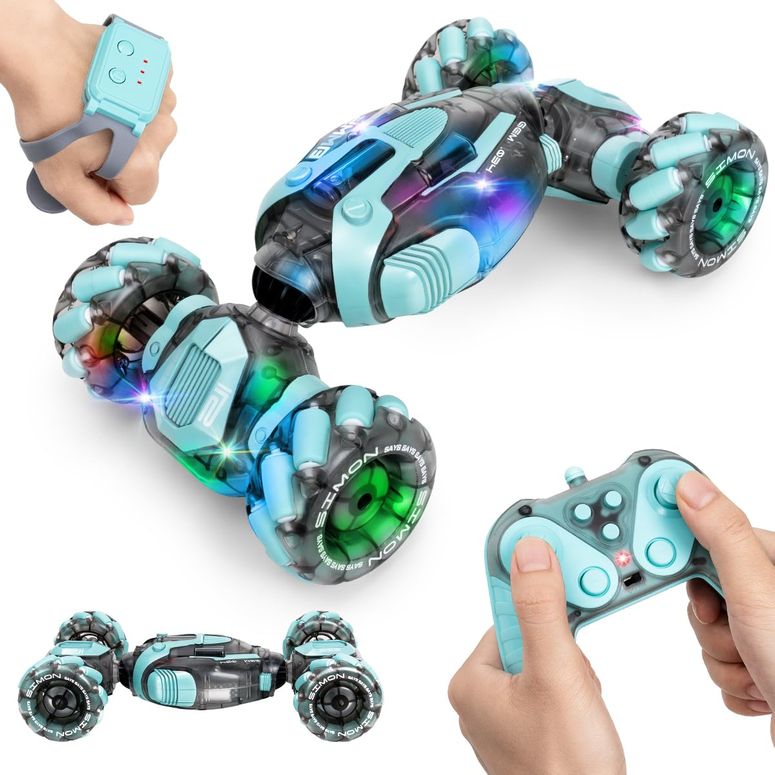 遠隔操作 鉄道車両 差し上げ物 RC 手あそび 車 ZMMB Gesture Sensing RC Stunt Car - Best Gifts for Boys 6-12 Year Old 360° Rotating 4WD Remote Control Transform Hand Controlled Car Birthday Presents for Kids Age 7 8 9 10 11 yr 【並行輸入品】