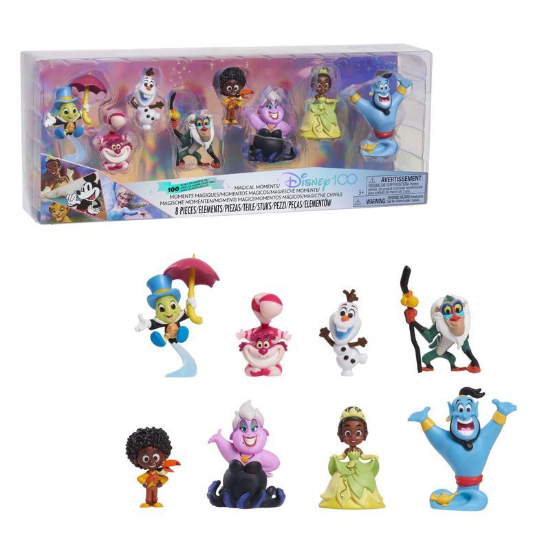 プリンセス シンデレラ Disney100 Years of Magical Moments, Limited Edition 8-piece Figure Set, Kids Toys for Ages 3 Up by Just Play 【並行輸入品】