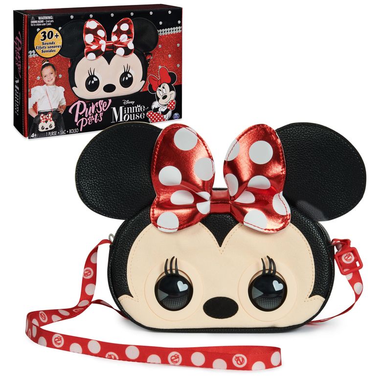 ミッキーマウス ミニーマウス ミッキー ミニー Purse Pets, Disney Minnie Mouse Officially Licensed Interactive Pet Toy & Kids Purse, 30+ Sounds & Reactions, Girls Crossbody Bag, Trendy Tween Gifts 【並行輸入品】