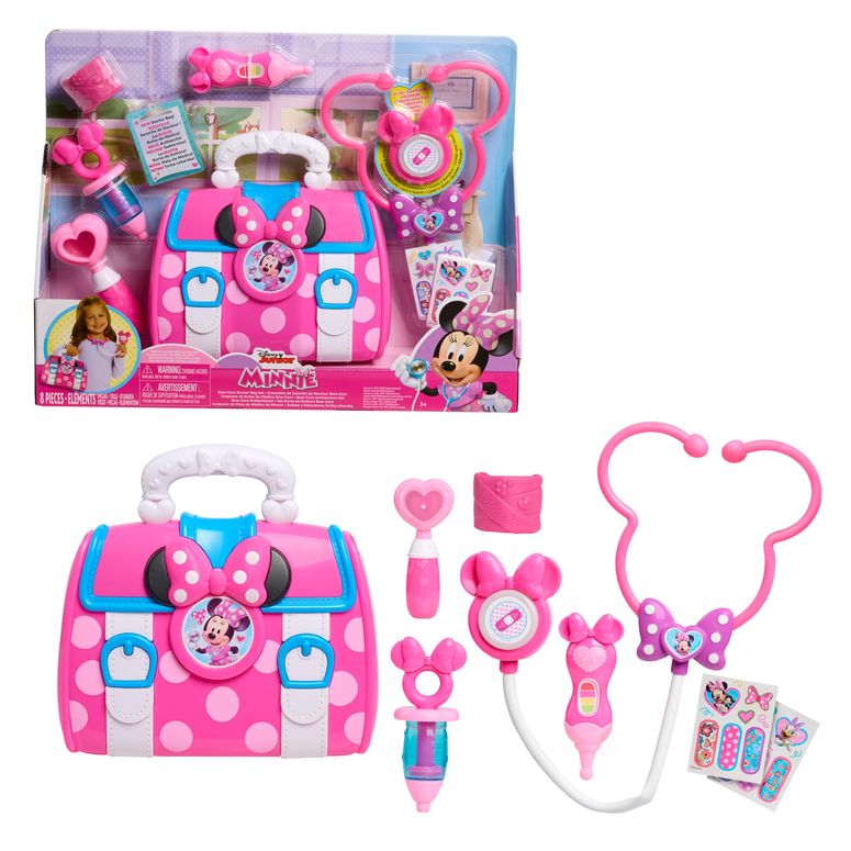ミッキーマウス ミニーマウス ミッキー ミニー Minnie Mouse Bow-Care Doctor Bag Set, Kids Toys for Ages 3 Up by Just Play 【並行輸入品】