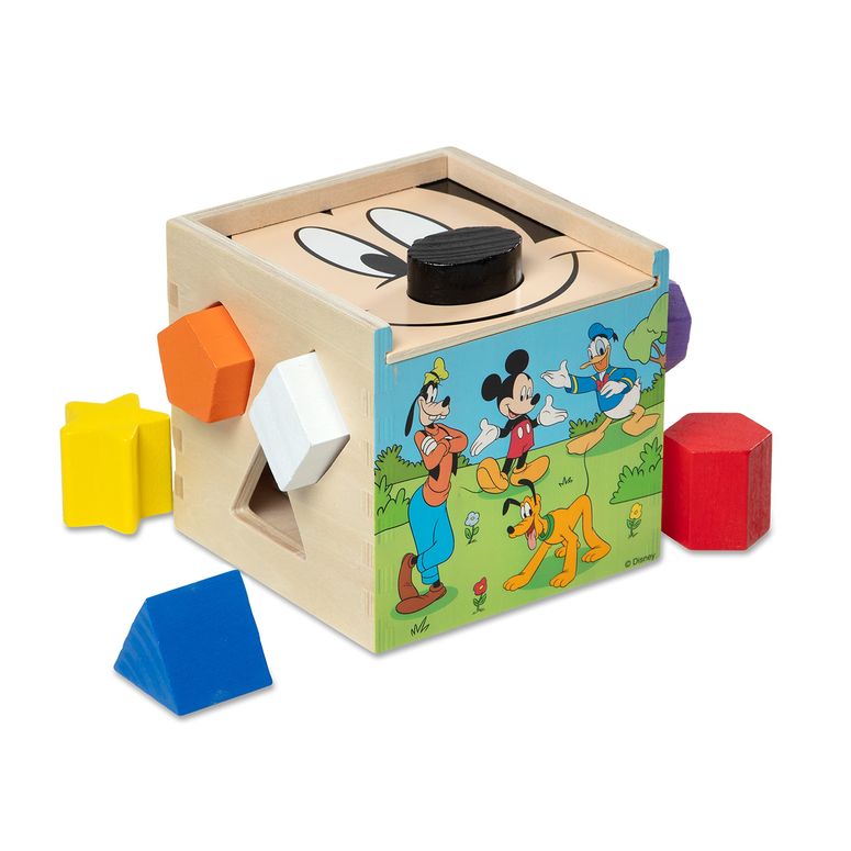 ミッキーマウス ミニーマウス ミッキー ミニー Melissa & Doug Disney Mickey Mouse & Friends Wooden Shape Sorting Cube - Mickey Mouse Toys, Classic Wooden Toys For Babies And Toddlers Ages 2+ 【並行輸入品】
