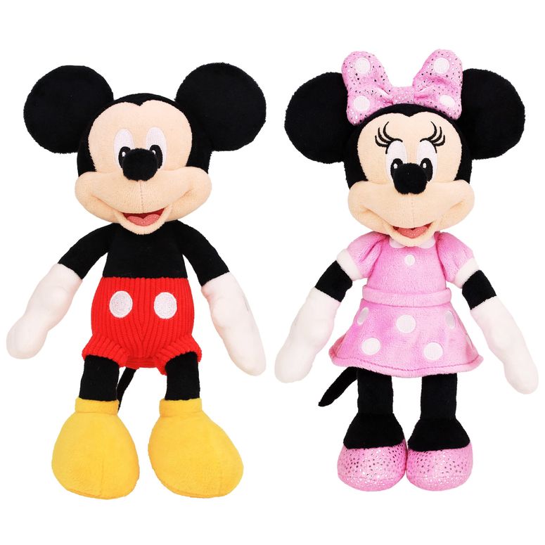ミッキーマウス ミニーマウス ミッキー ミニー Disney Junior Mickey Mouse and Minnie Mouse Beanbag Plushie 2-Pack Stuffed Animals 【並行輸入品】