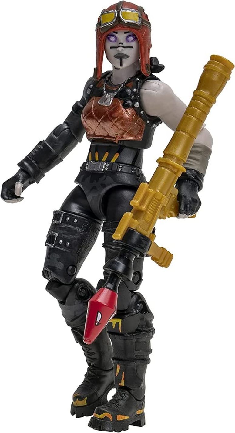 フォートナイト 人形 フィギュア おもちゃ Fortnite Molten Legends (Squad Mode) -Four 4-inch Articulated Figures with Weapons, Harvesting Tools, and Back Bling, Multicoloured 【並行輸入品】