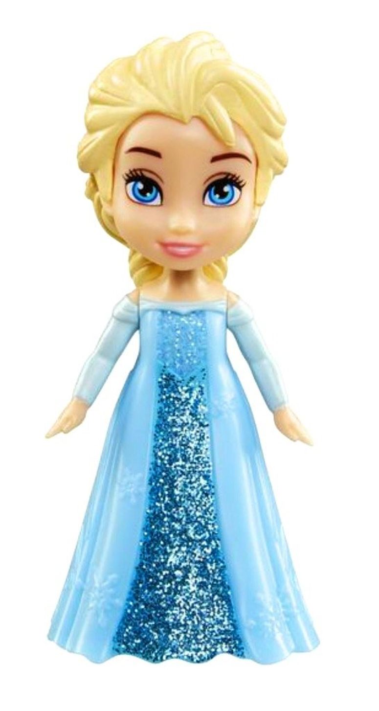 アナと雪の女王 アナ エルサ Disney Princess Poseable Elsa Movie Dress Mini Toddler Glitter Frozen Doll 3\\\