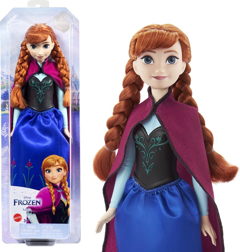 アナと雪の女王 アナ エルサ オラフ Mattel Disney Frozen Toys, Anna Fashion Doll & Accessory with Signature Look, Inspired by the Movie 【並行輸入品】