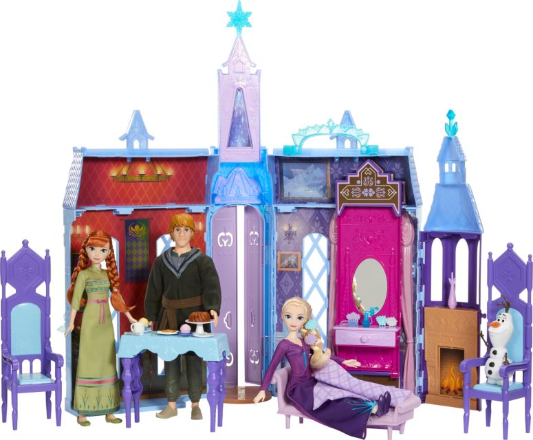 アナと雪の女王 アナ エルサ Mattel Disney Frozen Dolls & Doll House, Ultimate Arendelle Adventure Portable Castle (2+ ft) with 3 Fashion Dolls, Olaf Figure & 25+ Accessories (Amazon Exclusive) 【並行輸入品】 29,185円
