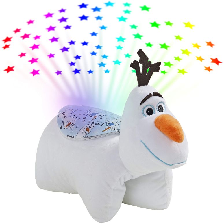 アナと雪の女王 アナ エルサ Pillow Pets Disney Frozen II Olaf Snowman Sleeptime Lite - Stuffed Animal Plush Nightlight , White 【並行輸入品】