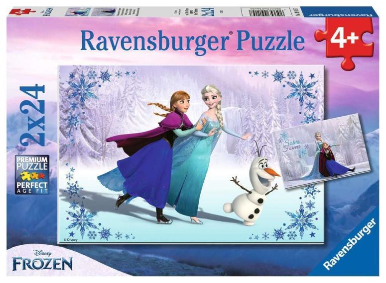 アナと雪の女王 アナ エルサ Ravensburger Disney Frozen Sisters Always Puzzle Set | 2 x 24 Piece Jigsaw Puzzles | Unique Pieces for Perfect Fit | Ideal Game for Kids and Family | FSC-Certified for Sustainability 【並行輸入品】