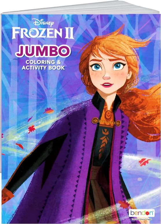 アナと雪の女王 アナ エルサ Disney Coloring Book Frozen 2 Arts Crafts Coloring, Painting Gift Set, Perforated Paper - Healthy Educational Play, for Kids Girls Boys Toddlers 【並行輸入品】