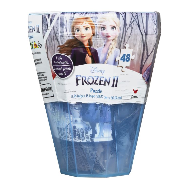 アナと雪の女王 アナ エルサ Frozen Games Disney Frozen 2 48-Piece Surprise Puzzle in Plastic Gem-Shaped Storage Case 【並行輸入品】