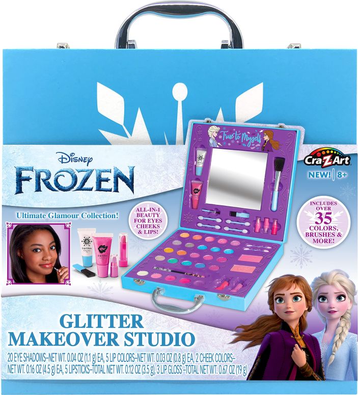 アナと雪の女王 アナ エルサ Disney Frozen Glitter Makeover Studio Beauty Kit ? All-in-One Beauty for Eyes, Cheeks and Lips for Ages 6 and up - Amazon Exclusive 【並行輸入品】