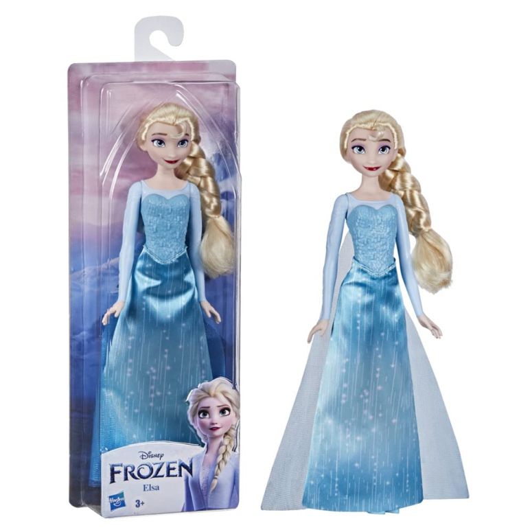 アナと雪の女王 アナ エルサ Disney Frozen Shimmer Elsa Fashion Doll, Skirt, Shoes, and Long Blonde Hair, Toy for Kids 3 Years Old and Up 【並行輸入品】