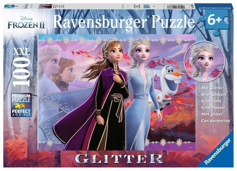 アナと雪の女王 アナ エルサ Ravensburger Disney Frozen 2 - Strong Sisters | 100-Piece Glitter Jigsaw Puzzle for Kids | Unique, Perfect-Fit Pieces | Development-Boosting Toy | Ideal Gift for All Ages 【並行輸入品】