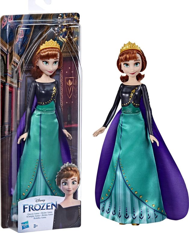 アナと雪の女王 アナ エルサ Disney Frozen 2 Queen Anna Shimmer Fashion Doll, Removable Clothes and Accessories, Long Red Hair, Toy for Kids 3 Years Old and Up, Includes doll, skirt, cape, and tiara. 【並行輸入品】