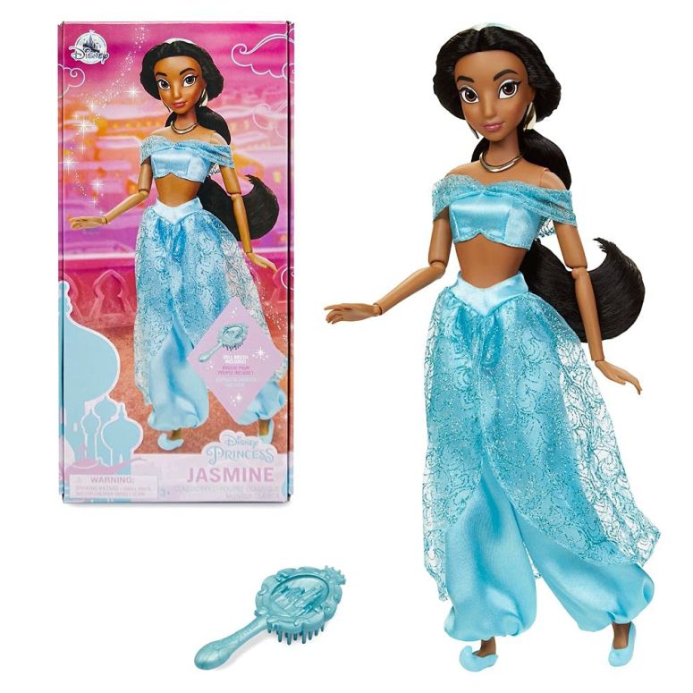 アナと雪の女王 アナ エルサ Disney Store Official Princess Classic Doll (Jasmine from Aladdin), 11 Inches, Includes Brush with Molded Details, Fully Posable Toy in Classic Outfit Princess Toys for Girls 【並行輸入品】