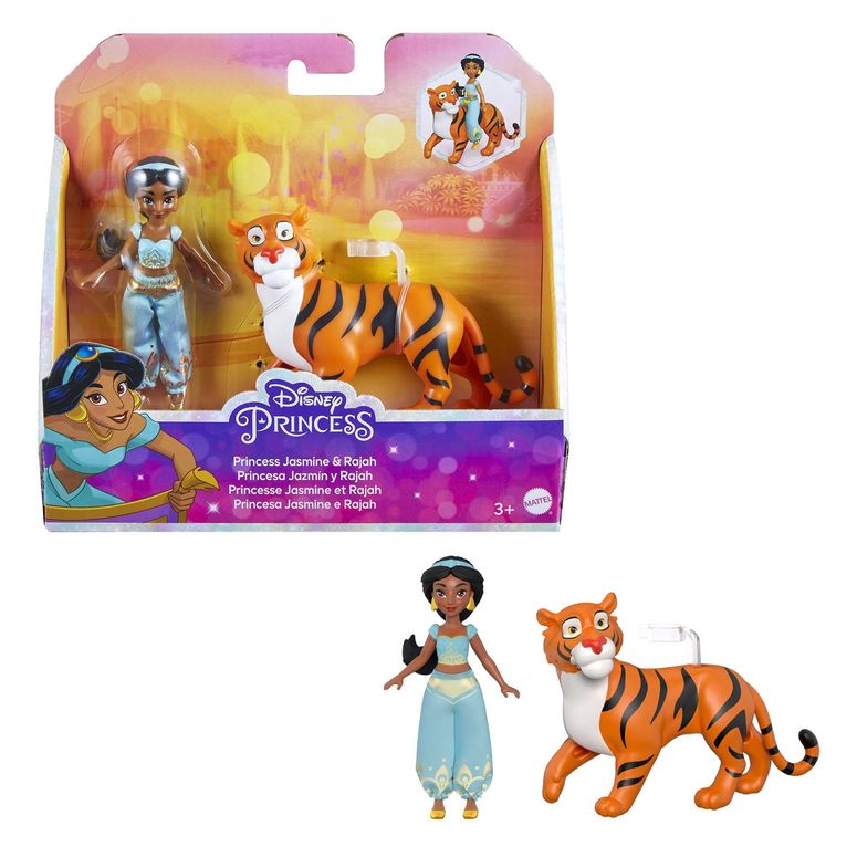アラジンと魔法のランプ ジャスミンｖ Mattel Disney Princess Jasmine Small Doll and Rajah Tiger Figure with Seat, from Mattel Disney Movie Aladdin 【並行輸入品】
