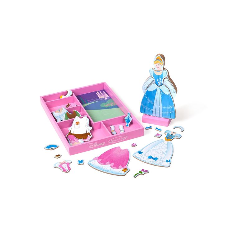 シンデレラ Cinderella ディズニー プリンセス Melissa & Doug Disney Cinderella Magnetic Dress-Up Wooden Pretend Play Set (30+ pcs) - Toys, Princess Dress Up Doll For Preschoolers And Kids Ages 3+ 【並行輸入品】