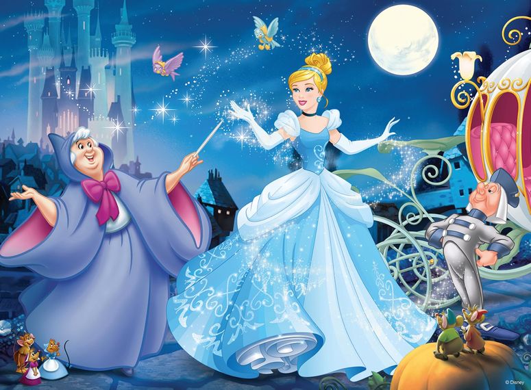 シンデレラ Cinderella ディズニー プリンセス Ravensburger Disney Princess Cinderella Glitter Jigsaw Puzzle - 100 Unique Pieces | Perfect Fit | Enhances Concentration & Creativity | Eco-Friendly | Ideal for Kids 【並行輸入品】