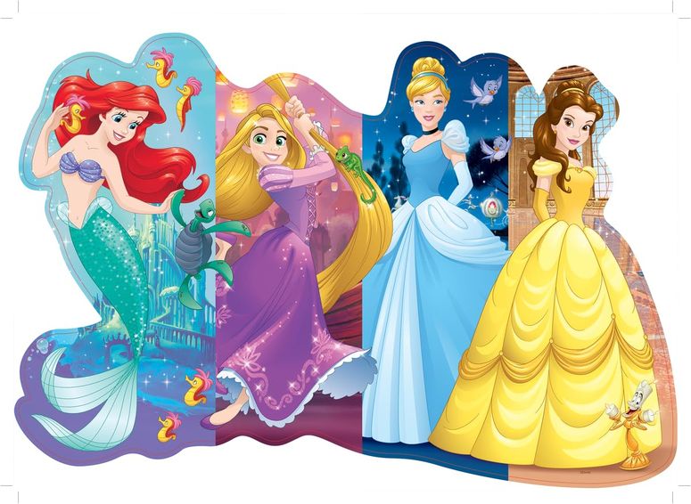 ディズニー プリンセス Disney Princess Ravensburger Disney Princess Pretty Princesses Shaped Floor Puzzle | 24-Piece Jigsaw | Unique Pieces | Kid-Friendly | Model Number: 05453 【並行輸入品】