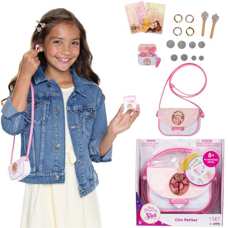 ディズニー プリンセス Disney Princess Disney Princess Style Collection Girls Purse Pretend Play Chic Petite Bag A - Mini Soft Vinyl Handbag for Girls with 5+ Accessories for Girls Ages 3 and Up 【並行輸入品】