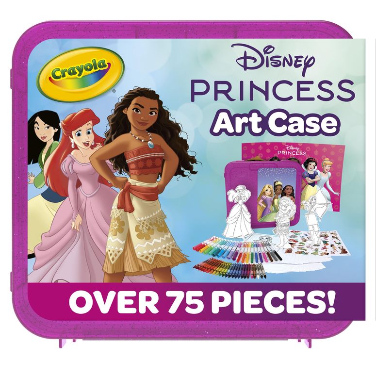 ディズニー プリンセス Disney Princess Crayola Disney Princess Art Case (75ct) Art Kit for Kids, Art Supplies, Disney Coloring Set, Disney Toys, Holiday Gift for Girls & Boys 【並行輸入品】