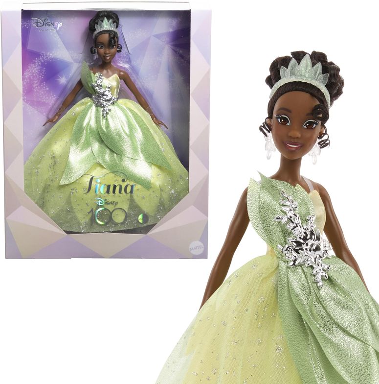 ディズニー プリンセス Disney Princess Mattel Disney Princess Toys, Collector Tiana Doll Celebrating Disney 100 Years of Wonder, Inspired by the Movie The Princess & The Frog 【並行輸入品】