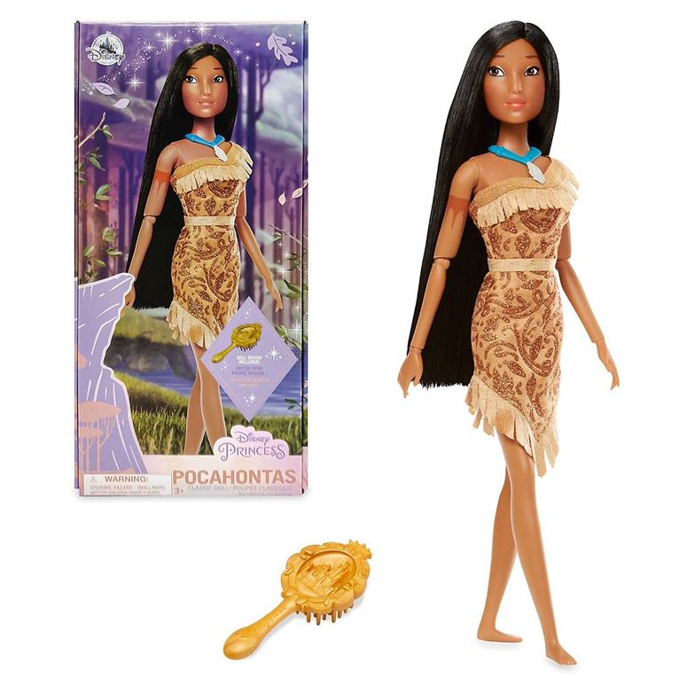 ディズニー プリンセス Disney Princess Disney Store Official Princess Classic Doll (Pocahontas), 11 Inches, Includes Brush with Molded Details, Fully Posable Toy in Classic Outfit Princess Toys for Girls 【並行輸入品】