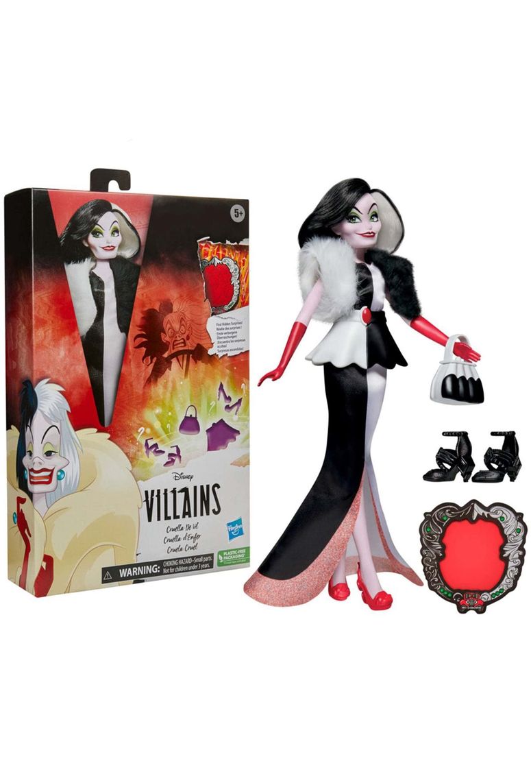 ディズニー プリンセス Disney Princess Disney Princess Villains Cruella De Vil Fashion Doll, Accessories and Removable Clothes, Disney Villains Toy for Kids 5 Years Old and Up 【並行輸入品】
