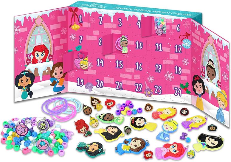 ディズニー プリンセス Disney Princess Tara Toys: Disney Princess DIY Jewelry Activity Necklace Advent Calendar, Fun and Easy to do, for Your Little Princess, for Ages 3 and up 【並行輸入品】