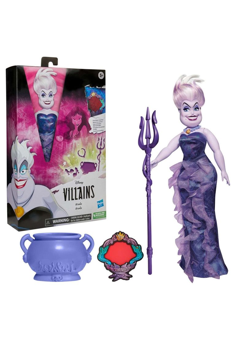 ディズニー プリンセス Disney Princess Disney Princess Villains Ursula Fashion Doll, Accessories and Removable Clothes, Disney Villains Toy for Kids 5 Years Old and Up 【並行輸入品】