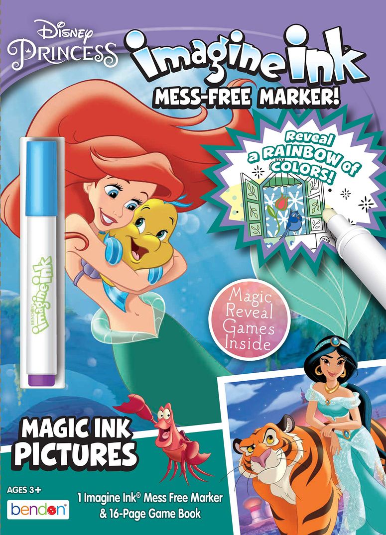 ディズニー プリンセス Disney Princess Imagine Ink Magic Ink Coloring Book 【並行輸入品】