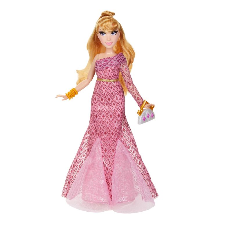 ディズニー プリンセス Disney Princess Disney Princess Style Series Aurora Fashion Doll, Contemporary Style Dress with Earrings, Purse, and Shoes, Toy for Girls 6 and Up, Pink 【並行輸入品】