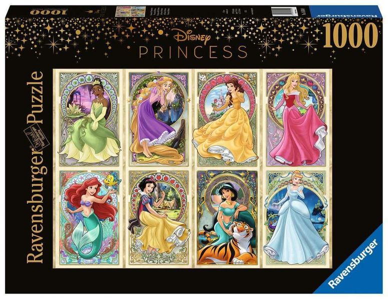 ディズニー プリンセス Disney Princess Ravensburger Disney Art Nouveau Princesses 1000-Piece Puzzle - Unique and Engaging Jigsaw | Softclick Technology Ideal Gift for Puzzle Enthusiasts and Disney Fans 【並行輸入品】