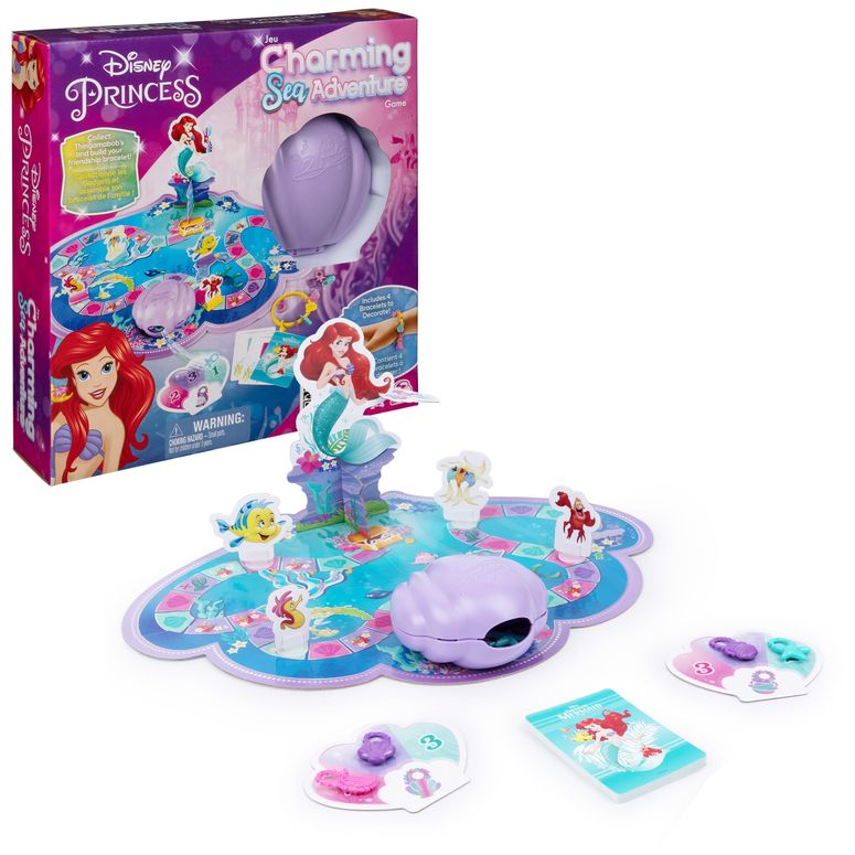 プリンセス Princessアリエル Ariel リトルマーメイド Spin Master Games, Disney Princess, Little Mermaid Charming Sea Adventure Game, Disney Game, Family Game Night, Christmas Gifts for Kids, for Ages 4+ 【並行輸入品】
