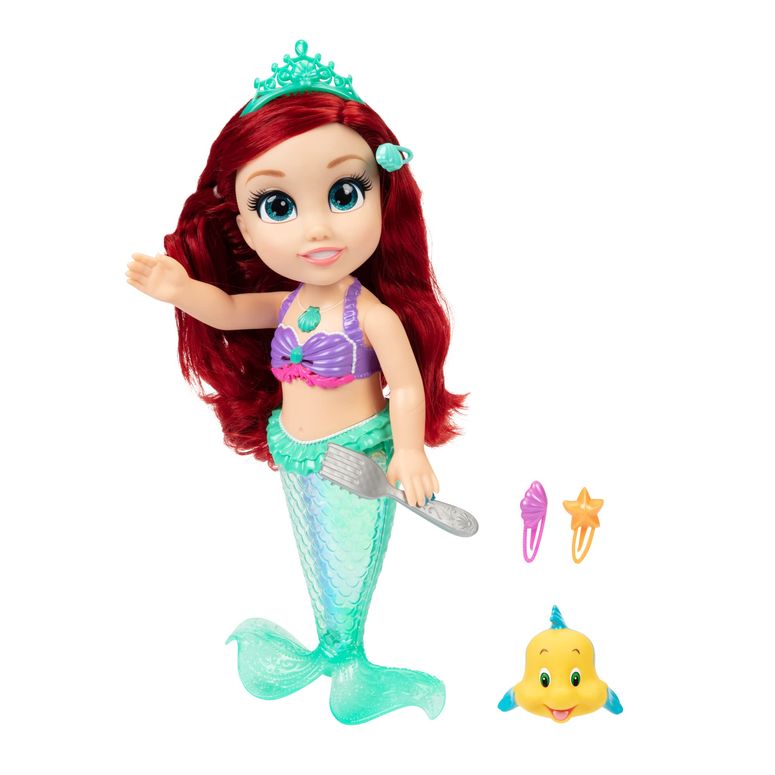 プリンセス Princessアリエル Ariel リトルマーメイド Disney Princess Ariel Doll My Singing Friend Ariel & Flounder - Ariel Sings Part of Your World - Tail Lights Up in & Out of Water! 【並行輸入品】