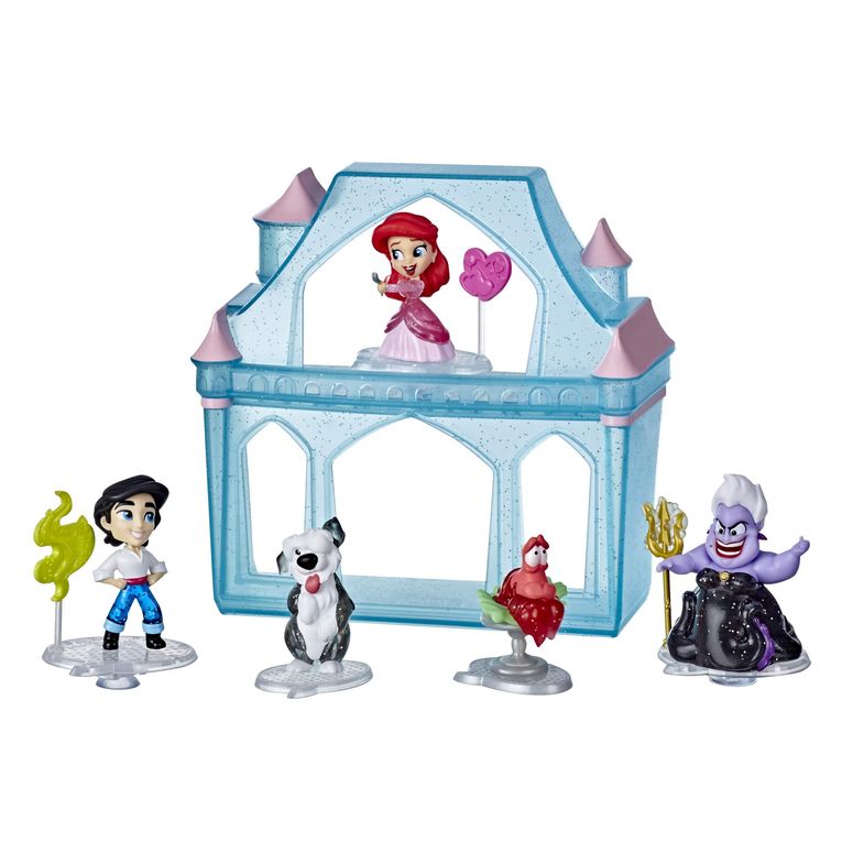 プリンセス Princessアリエル Ariel リトルマーメイド Disney Princess Comics Surprise Adventures Ariel with 5 Dolls, Accessories, and Display Case, Fun Unboxing Toy for Kids 3 Years and Up 【並行輸入品】