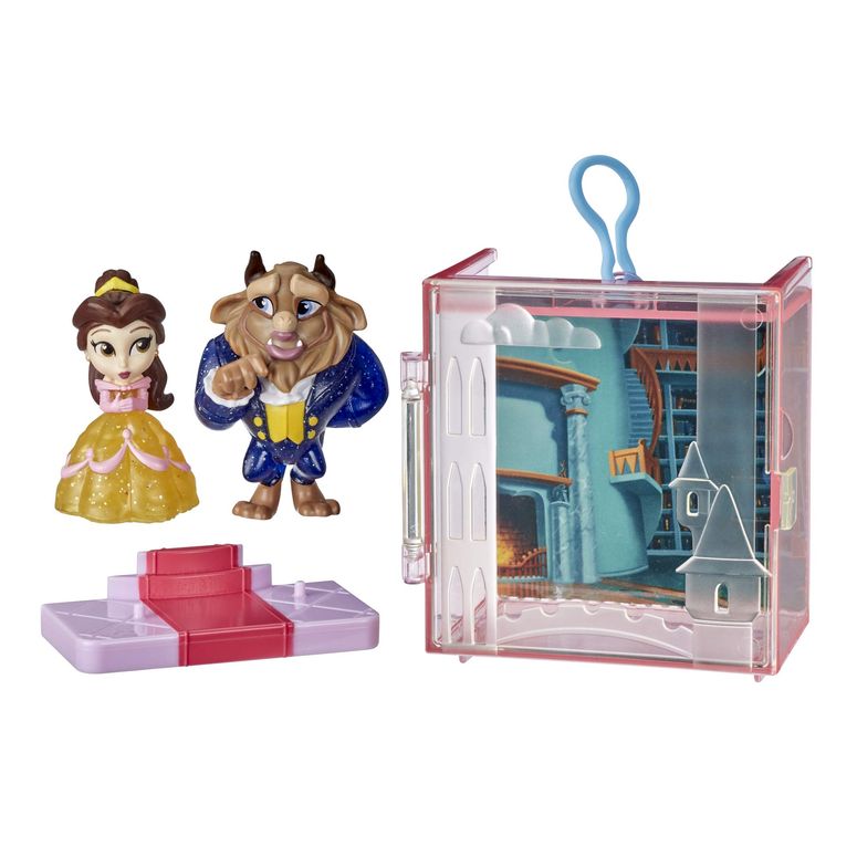 美女と野獣 ベル Disney Princess Perfect Pairs Belle, Fun Beauty and The Beast Unboxing Toy with 2 Dolls, Display Case and Stand, for Kids 3 Years and Up 【並行輸入品】