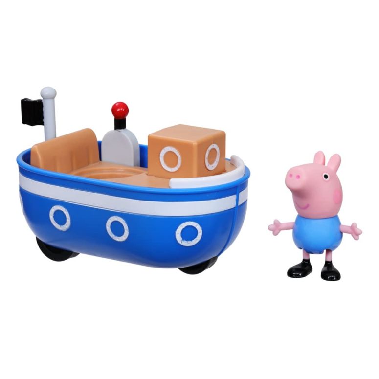 ペパピッグ きんてれ Peppa Pig Peppa\'s Adventures Little Boat Toy Includes 3-inch George Pig Figure, Inspired by The TV Show, for Preschoolers Ages 3 and Up 【並行輸入品】