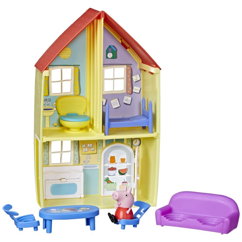 ペパピッグ きんてれ Peppa Pig Peppa’s Adventures Family House Playset, Includes Figure and 6 Fun Accessories, Preschool Toy for Ages 3 Up 【並行輸入品】