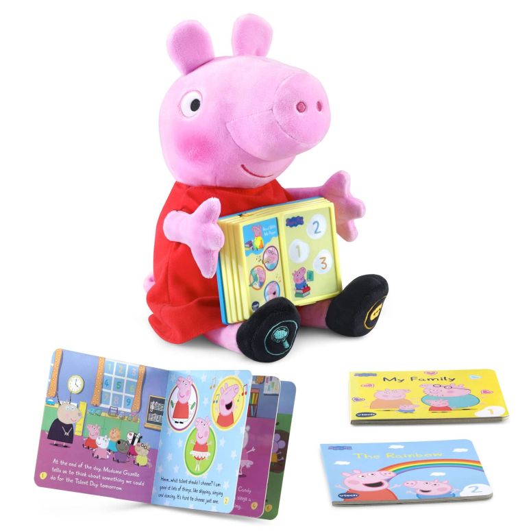 ペパピッグ きんてれ VTech Peppa Pig Read with Me Peppa, Pink 【並行輸入品】