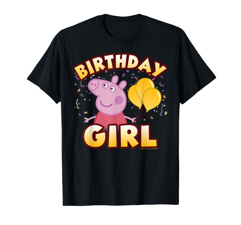 ペパピッグ きんてれ Peppa Pig Birthday Girl Confetti Celebration T-Shirt 【並行輸入品】