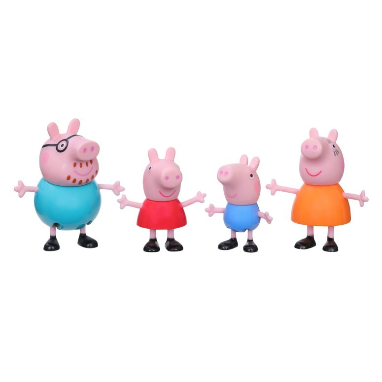 ペパピッグ きんてれ Peppa Pig Toys Peppa\'s Family, 4 Family Figures, Preschool Toys for 3 Year Old Girls and Boys and Up 【並行輸入品】