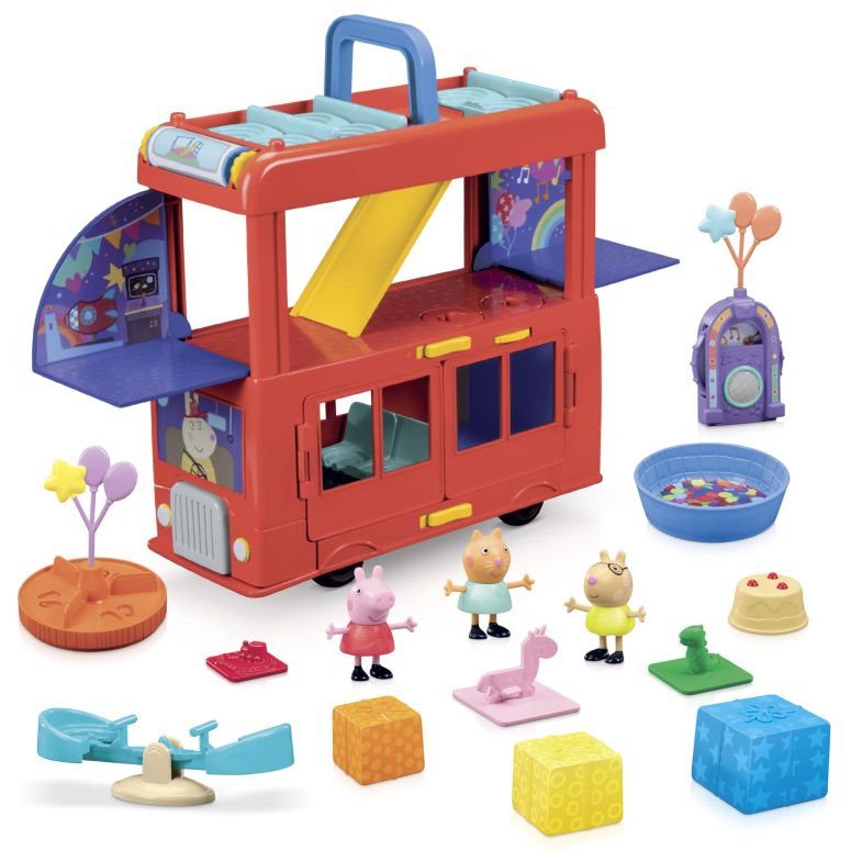 ペパピッグ きんてれ Peppa Pig 2-in-1 Party Bus Playset with 3 Figures and 13 Accessory Pieces, Preschool Toys for Girls and Boys, Kids Gifts, Ages 3+ 【並行輸入品】 21,371円