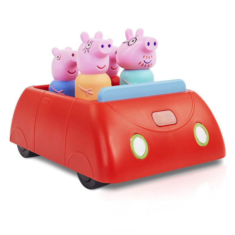 ペパピッグ きんてれ Peppa Pig\'s Clever Car Interactive Pre-School Toy With Lights And Sounds - Self Driving - Plays Peppa Music And Talks - Motorized Vehicle With Collision Avoidance Sensors? Red 【並行輸入品】